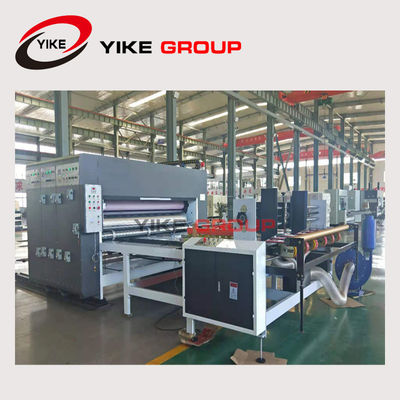 الصين YIKE سلسلة نوع من الورق المقوى المموج اثنين من لون الطباعة الشق آلة مجتمعة