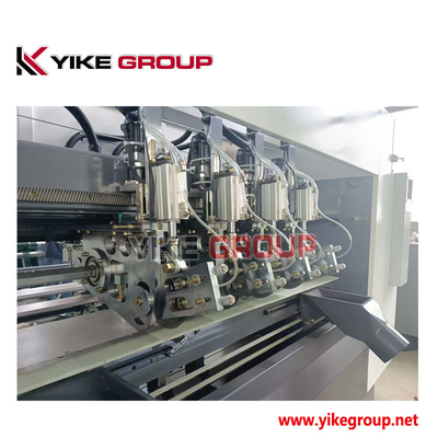 YK-2000 ENC السرعة 250m / min نوع سيرفو Slitter Scorer لخط إنتاج الورق المقوى المموج