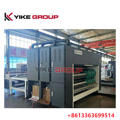YK-1424 سلسلة تغذية 2 لون آلة الطباعة Flexo الصندوق المموجة صنع آلة
