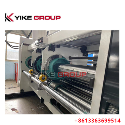YK-1224 الطابعة عالية السرعة (Slotter Die Cutter Machine) مع الـ (Stacker) لصناعة صناديق الكرتون