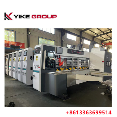 YK-1426 الطابعة المرنة ذات الحافة الرئيسيّة (Flexo Printer Slotter Die Cutter Machine) لصنع صناديق الكرتون