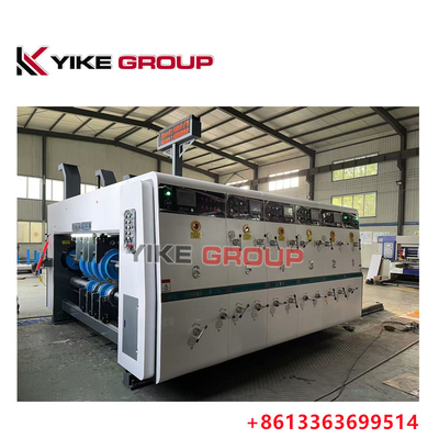 YK-1426 الطابعة المرنة ذات الحافة الرئيسيّة (Flexo Printer Slotter Die Cutter Machine) لصنع صناديق الكرتون