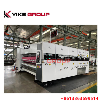 YIKE GROUP طعام الحافة الرئيسي 1200X2400MM 4 لون الطباعة Flexo Slotting الموت قطع آلة