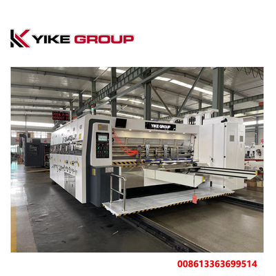 YK-1224 150 PCS/Min 4 Color Flexo Printer Slotter Machine آلة صنع صناديق الكرتون