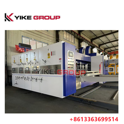 YK-1224 عالية السرعة Flexo 3 طابعة ملونة آلة سلاستر لصنع صناديق الكرتون من مجموعة ييك